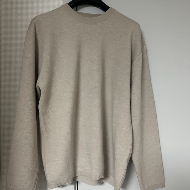 쿠어 울 니트(샌드) XL사이즈 판매