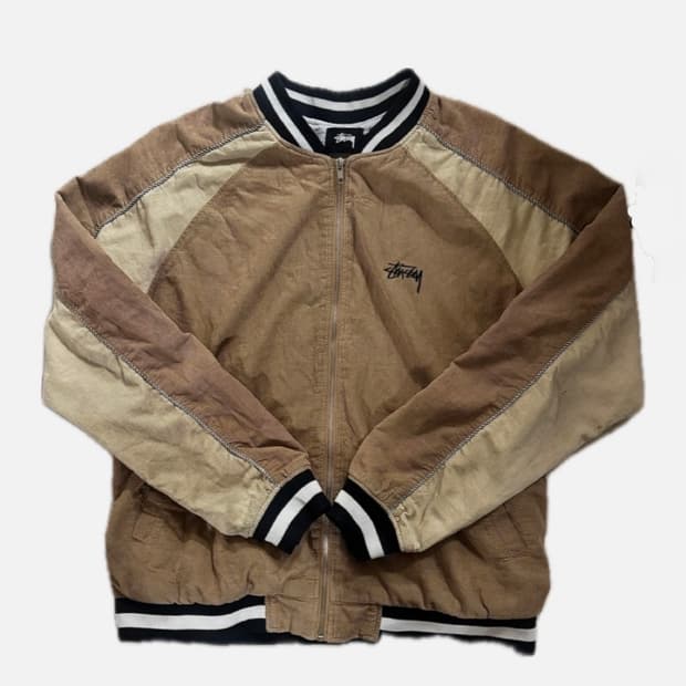 스투시 바시티 자켓 야구점퍼