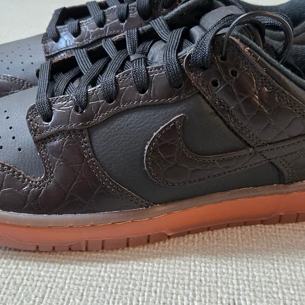 나이키 덩크 로우 블랙브라운 275사이즈 