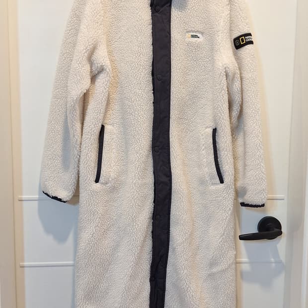 내셔널지오그래픽 여성 후리스 양털 뽀글이 롱점퍼 