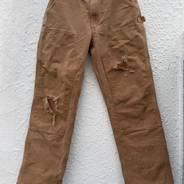 Vintage Carhartt Brown Duck Double Knee 