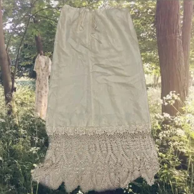 히피 모리 일본 빈티지 레이어드 스커트