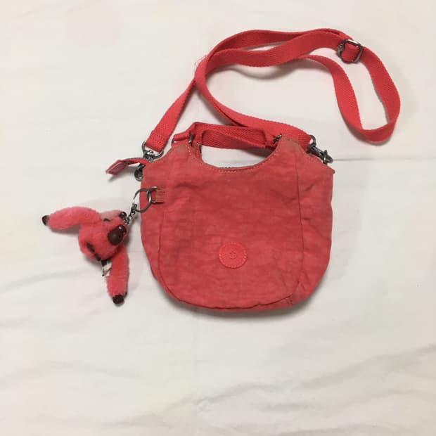 키플링 kipling 체리핑크 미니 크로스백