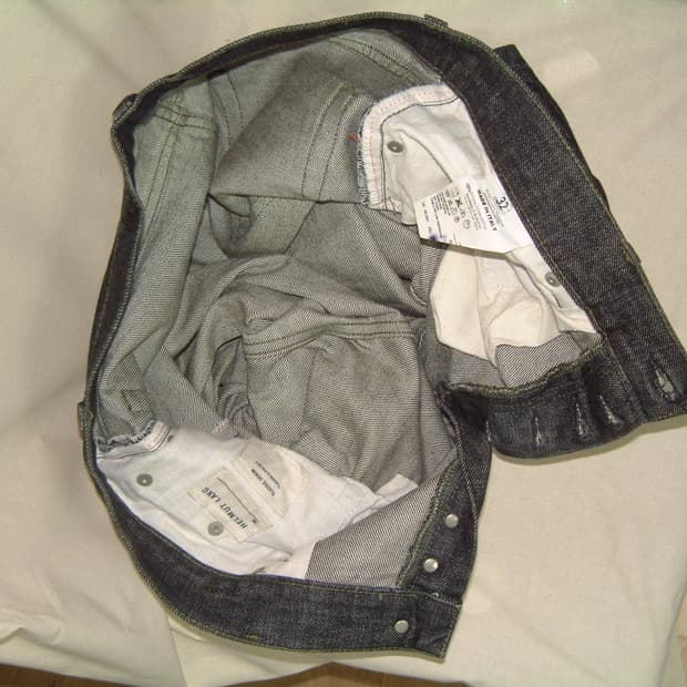 Helmut lang 00s 本人期 green thread denim