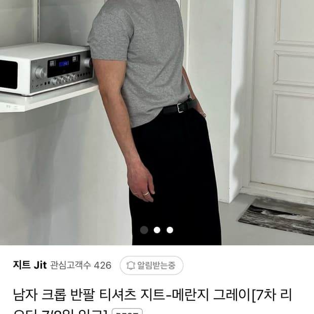 지트 크롭티 L 그레이,화이트