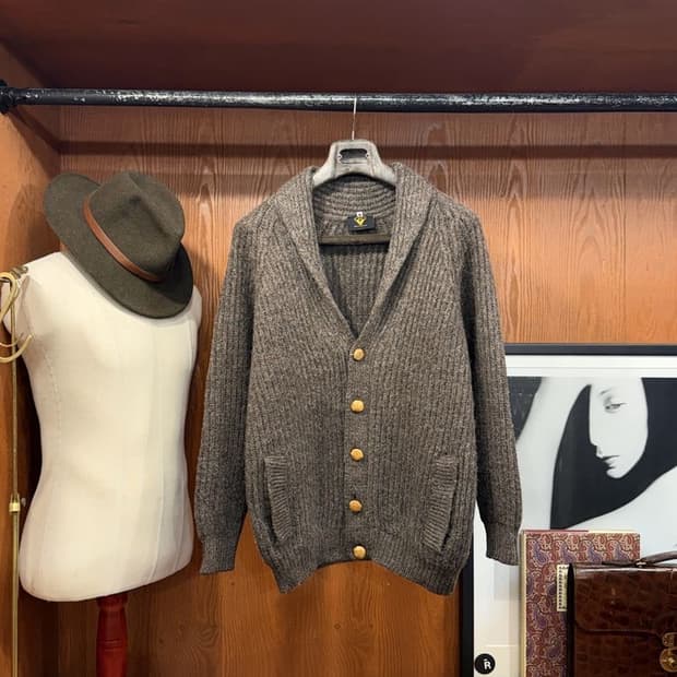  하이랜드2000 숄카라 가디건