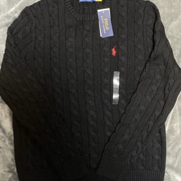 폴로꽈배기 니트