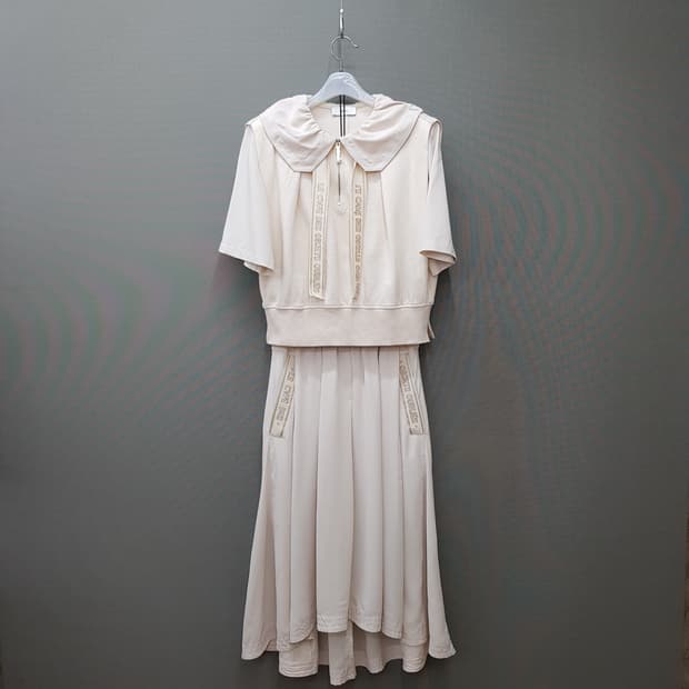 오즈세컨 2023 세일러 카라 투피스 셋업 S사이즈