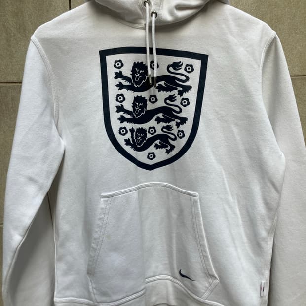 잉글랜드 나이키 후드티 화이트 M