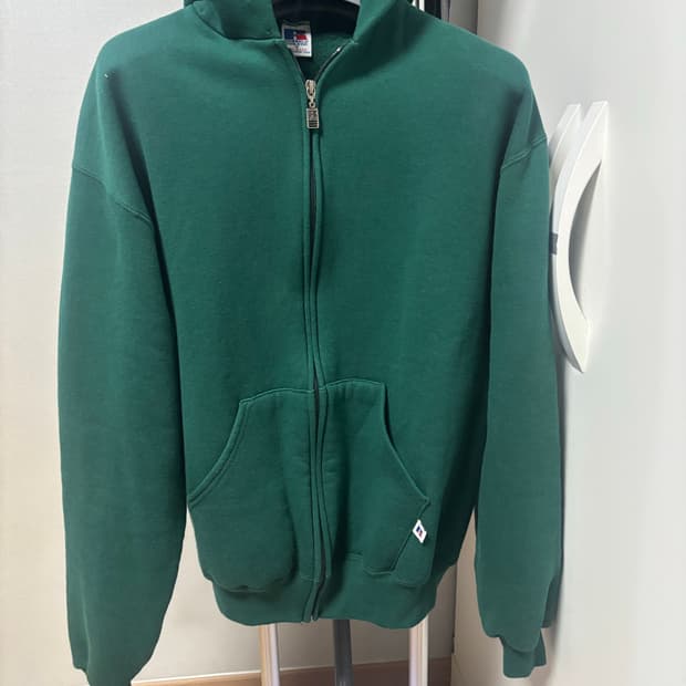 90s 러셀 그린 후드집업 