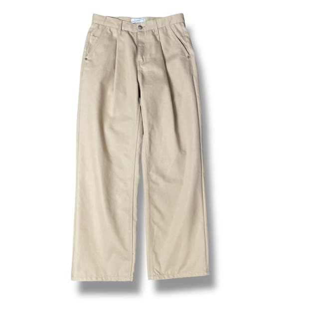 minav 베이지 코튼 면 팬츠 M
