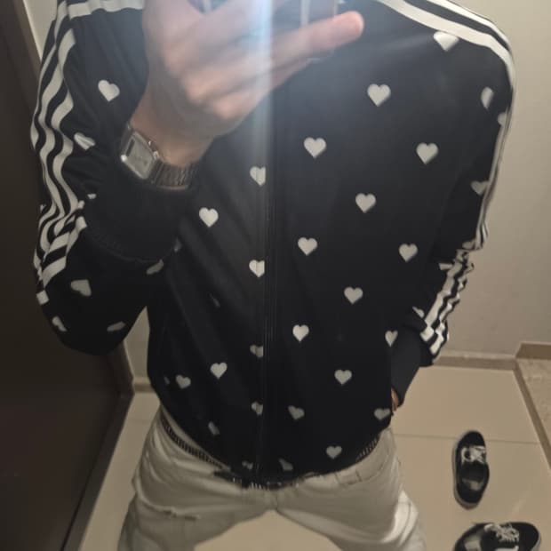 나우아임영맛 하트 도트 아드다스 져지