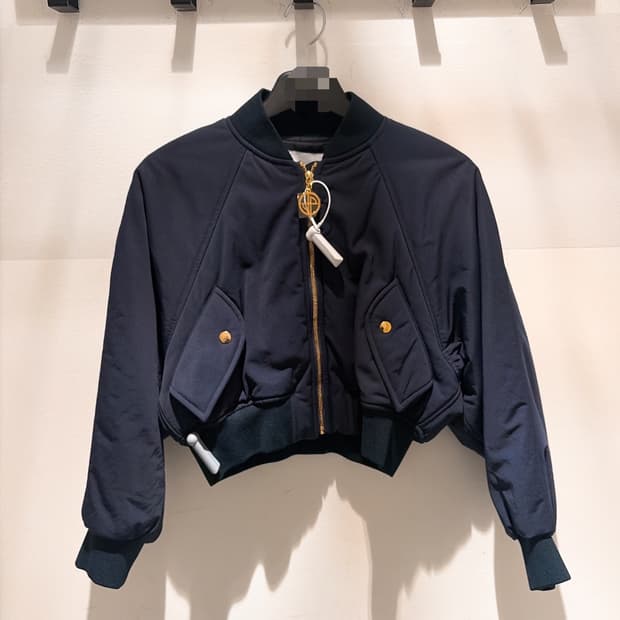 (정품/새상품) PATOU 파투 빠투 여성 네이비 크롭 보머 자켓