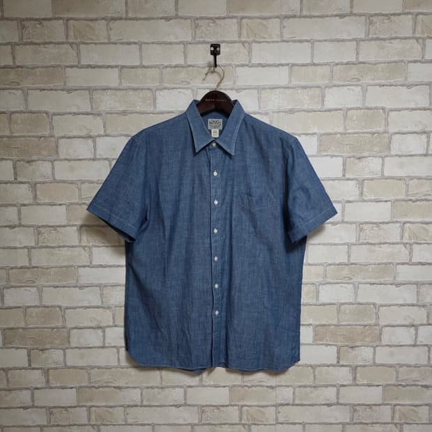 RRL 더블알엘 인디고 샴브레이 드레스 셔츠