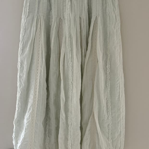 Issey miyake Haat 이세이미야케 하트 민트 스커트