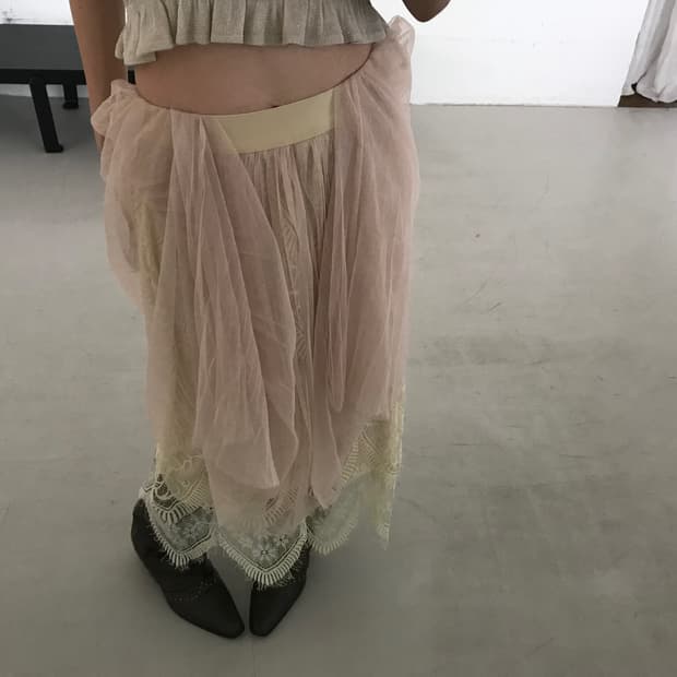 vintage lace sha skirt