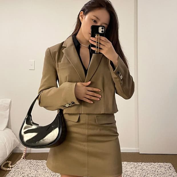 세이노모어 셋업 자켓 & 스커트 S