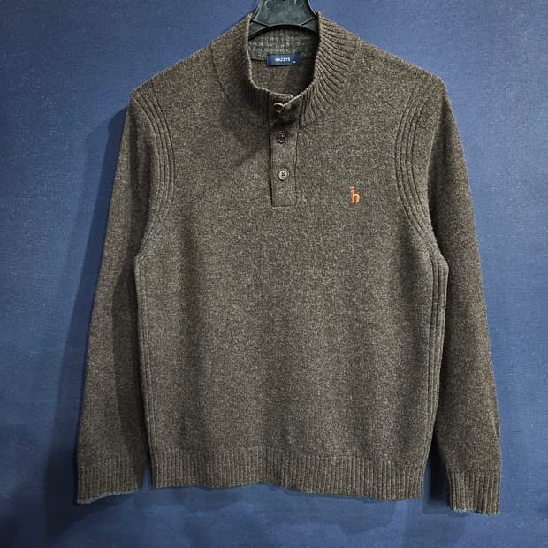 헤지스 멜란지 브라운 남성 110 모 니트