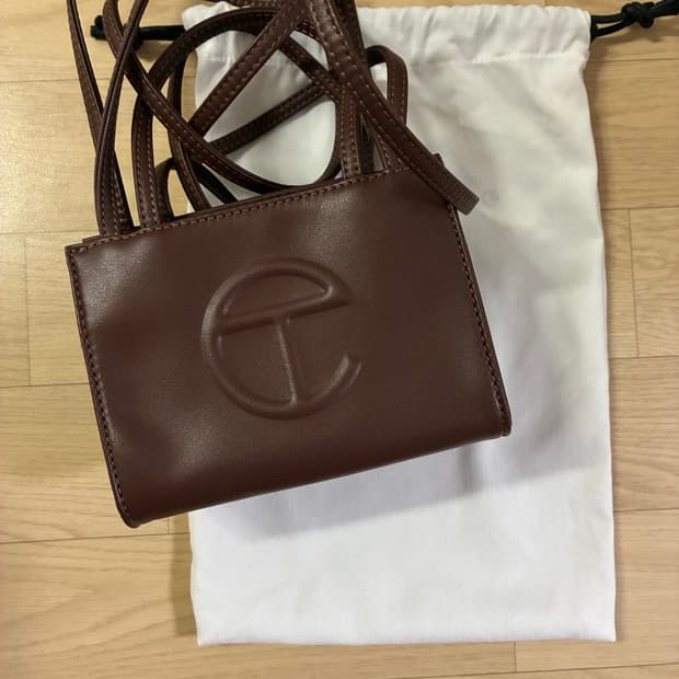 텔파 스몰 쇼핑백 초콜릿