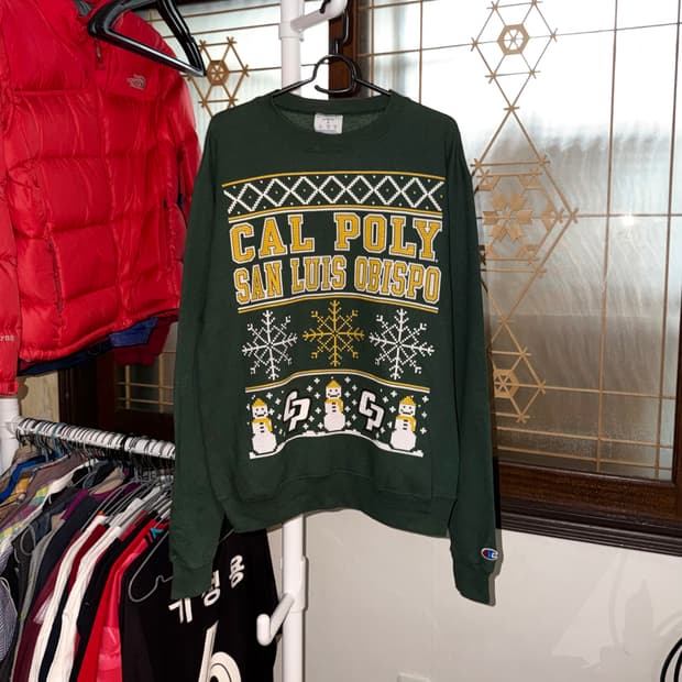 챔피언 유니버시티 크리스마스 기모 스웻셔츠 맨투맨