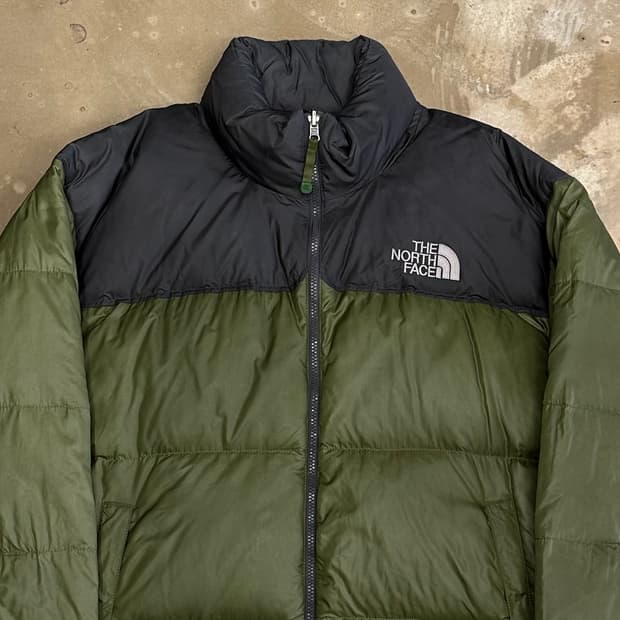 XL 노스페이스 눕시 700 카키 패딩