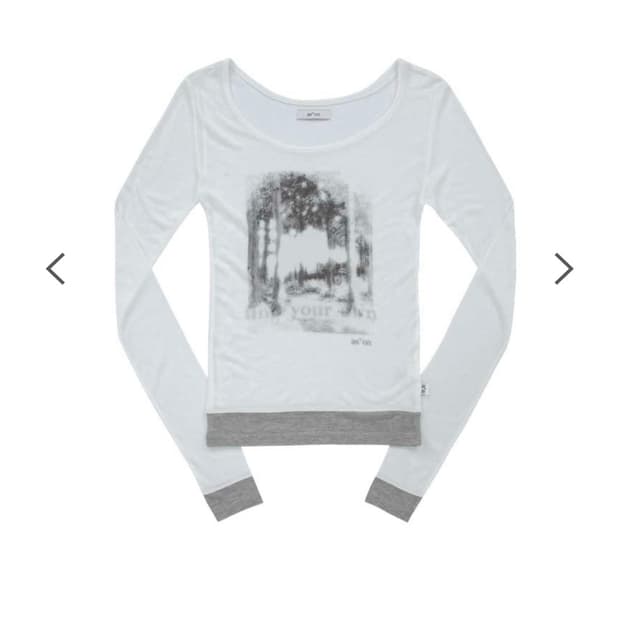 애즈온 포레스트 레이어드 티FOREST LAYERED T white