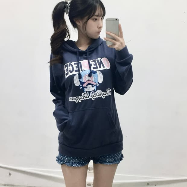 [ONE PIECE] 코디셋 ! 원피스 쵸파 도트 후디 코디셋