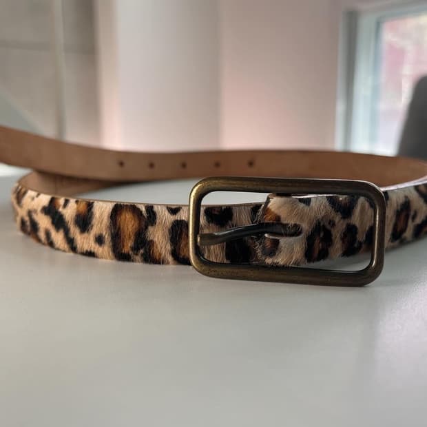 J.crew 레오파드 송치 벨트 made in italy