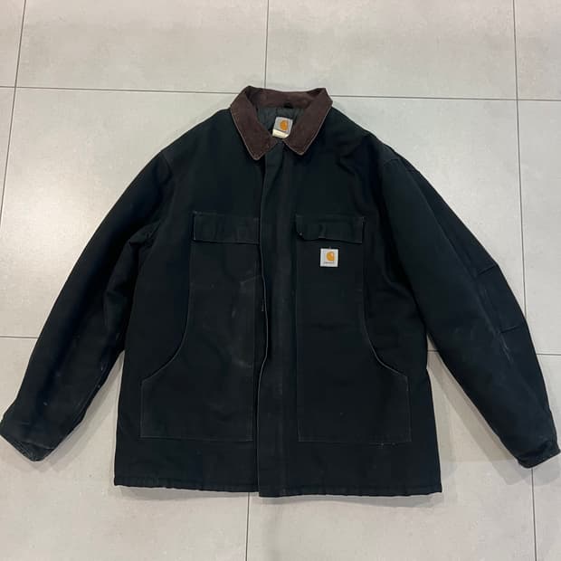빈티지 칼하트 c03 디트로이트 워크자켓 블랙 50T