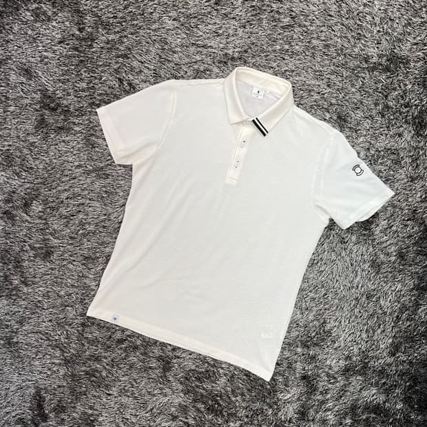 와이드앵글 남성 골프 카라 반팔 티셔츠 (105)