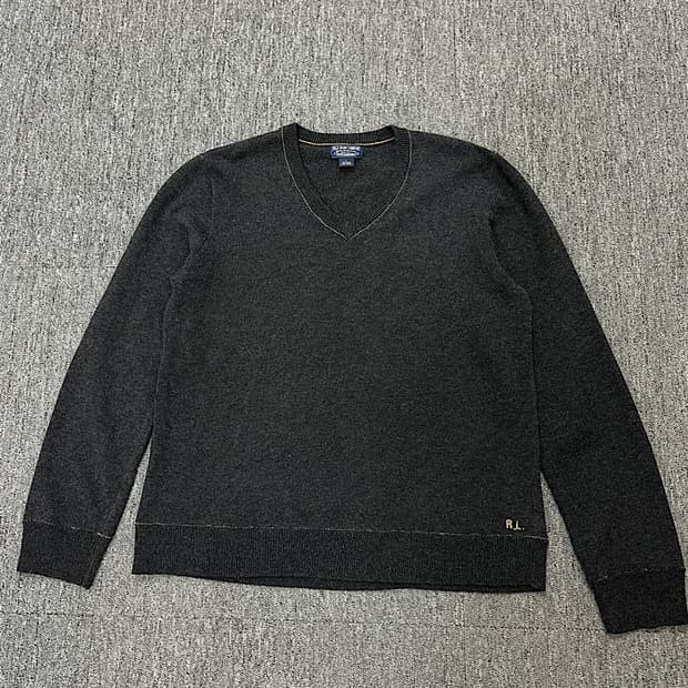 폴로 브이넥 니트 