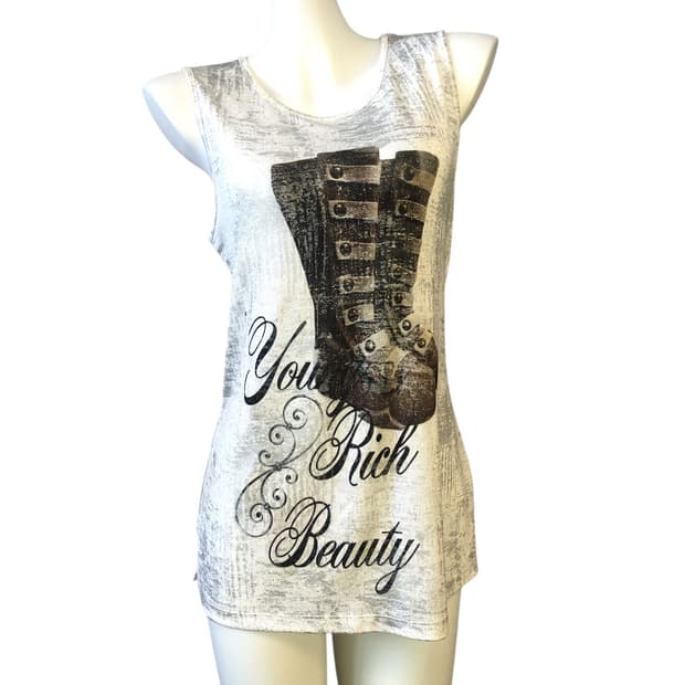 metal boots indie sleeveless top
