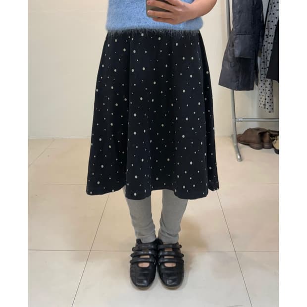 빈티지 도트 스커트