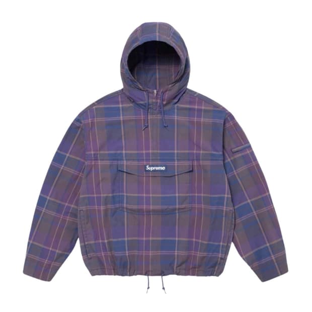 슈프림 코튼 유틸리티 아노락 플레이드