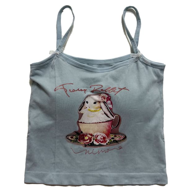 새상품 토끼 끈나시 (스카이블루)