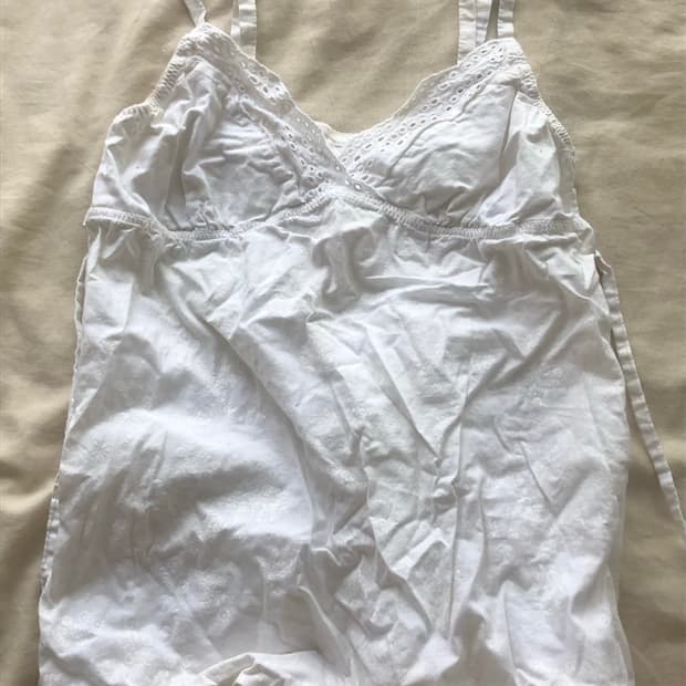 유럽빈티지 코튼 슬리브리스 