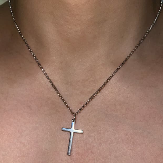 (925실버) 십자가 목걸이