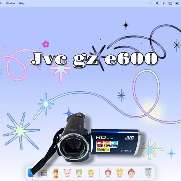 S급/ 기능 다수/jvc e600 빈티지 캠코더 블루