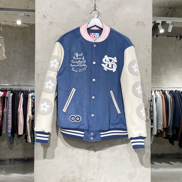 반디더핑크 x sm 엔터테인먼트 30주년 리미티드 에디션 바시티 자켓