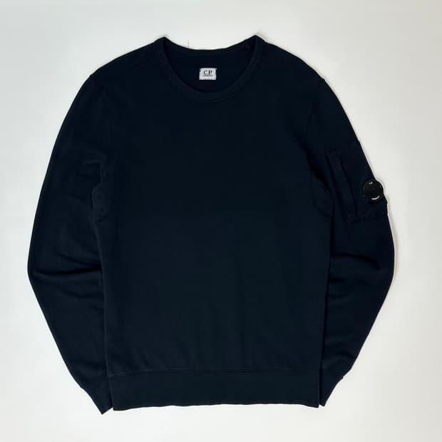 CP컴퍼니 와펜 크루넥 롱슬리브 M 블랙