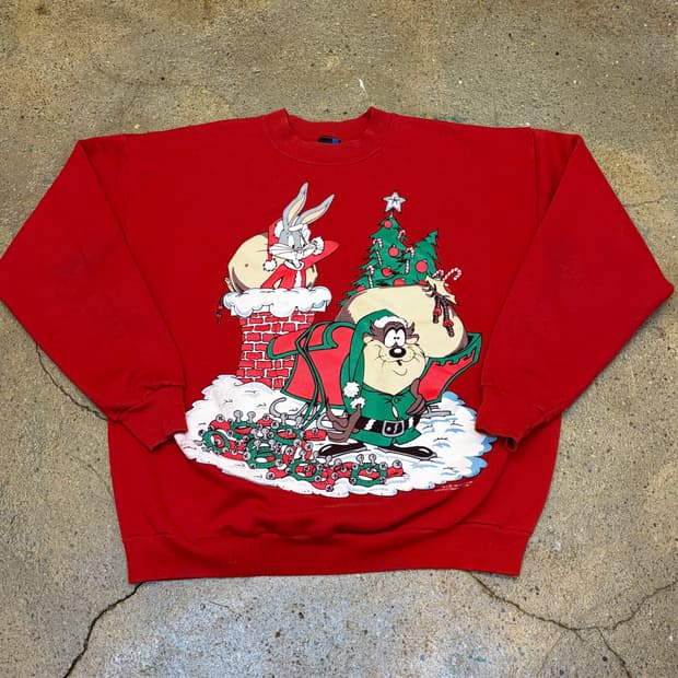 80s Made in USA 미국 빈티지 루니툰즈 맨투맨