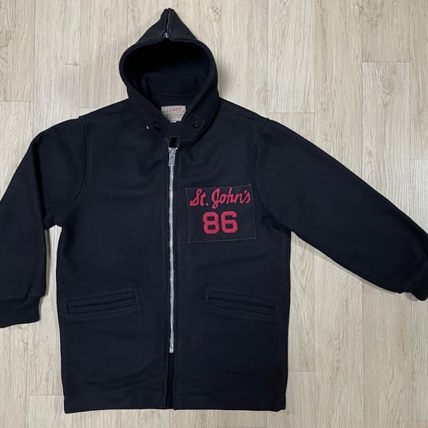 95) 40's 로건니팅밀즈 레터맨 카뎃코트(RRL&LVC&폴로)