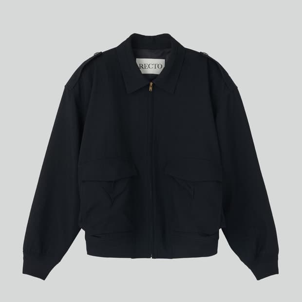 [25FW] 렉토 빈티지 프레스드 크리즈 점퍼 블랙 1 size