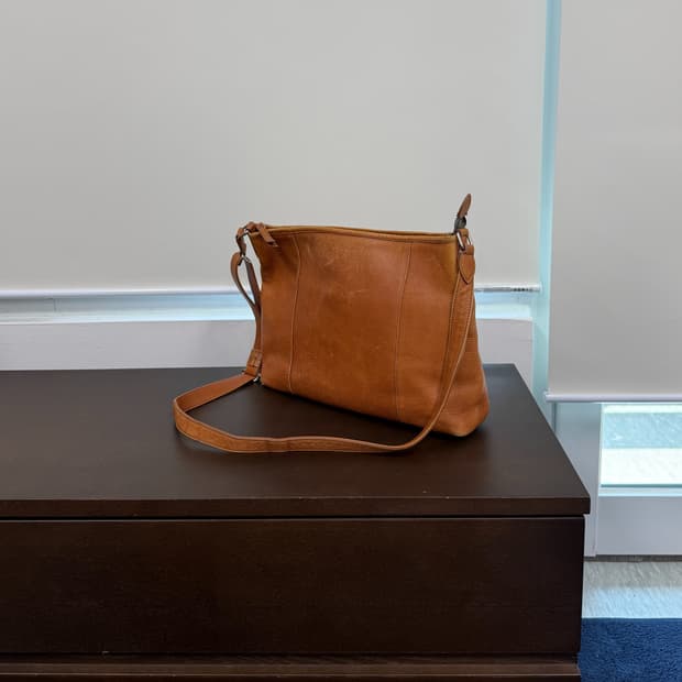 Margaret Howell leather cross bag