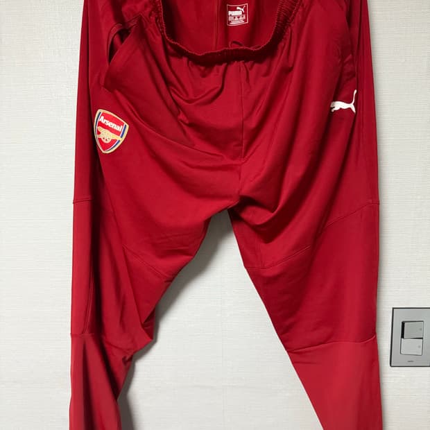 푸마 아스날 트레이닝 바지 레드 xxl