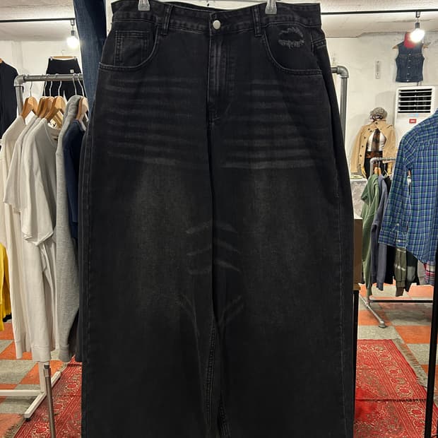 와이드 데님팬츠
