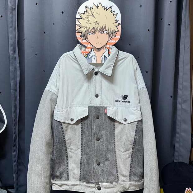 리바이스 X 뉴발란스 리버시블 데님 자켓 XL