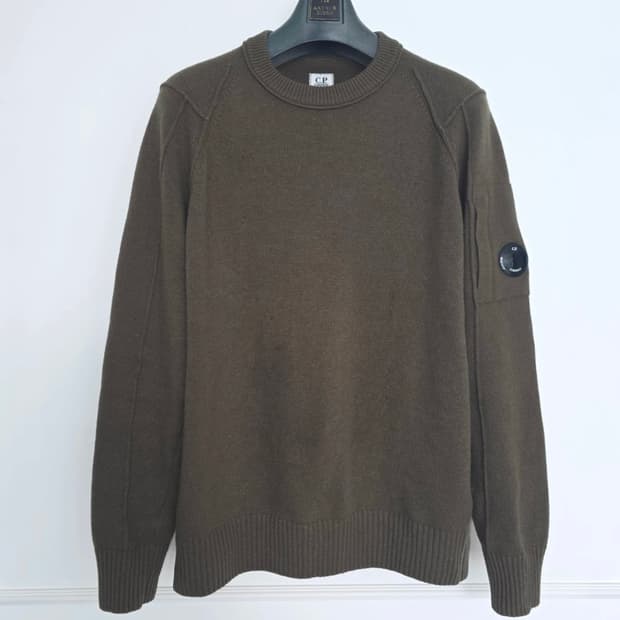 cp 컴퍼니 렌즈 니트 올리브