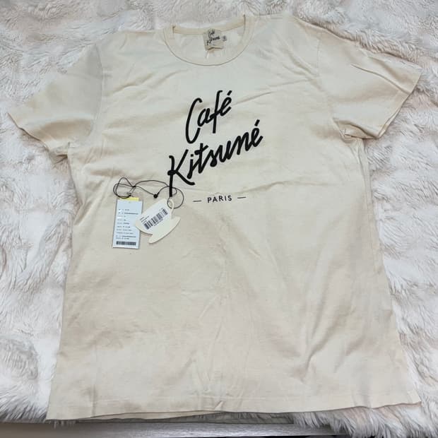 메종키츠네 카페키츠네 로고 반팔 티셔츠 / XXL