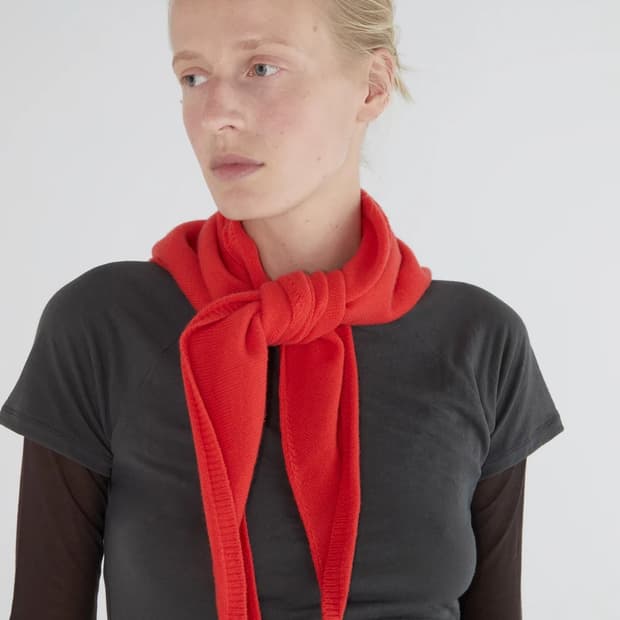 팔로마울 Prima 울 스카프/레드